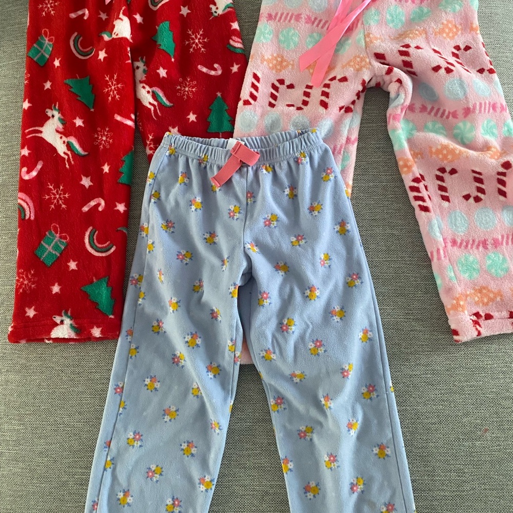 Cat & Jack Kids Pajama Bottoms - Red, Pink, and Blue